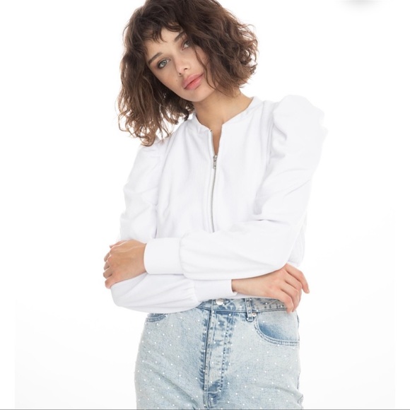 🆕Generation Love Bomber Jacket Blair Bright White Velour
Lined With Pockets - Picture 3 of 14